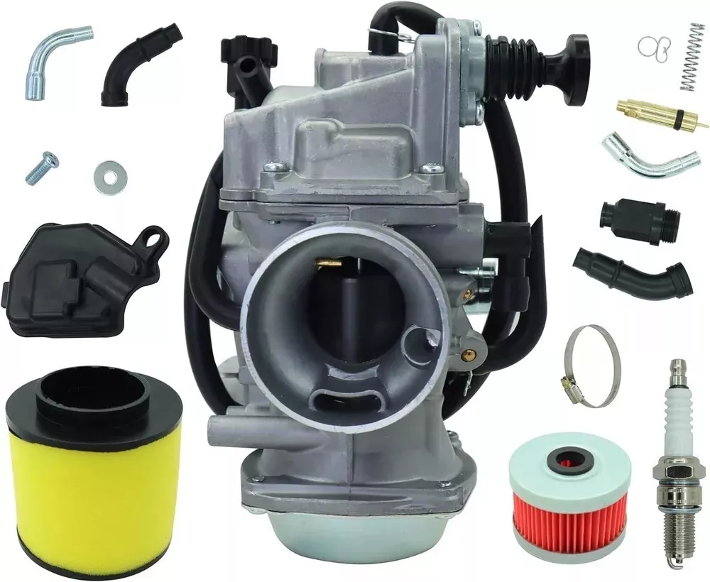 TRX300 Carburetor for Honda 300 TRX300FW Fourtrax Carb ATV 1988-2000 with Parts